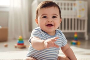 Newborn laughing Newborn laughing