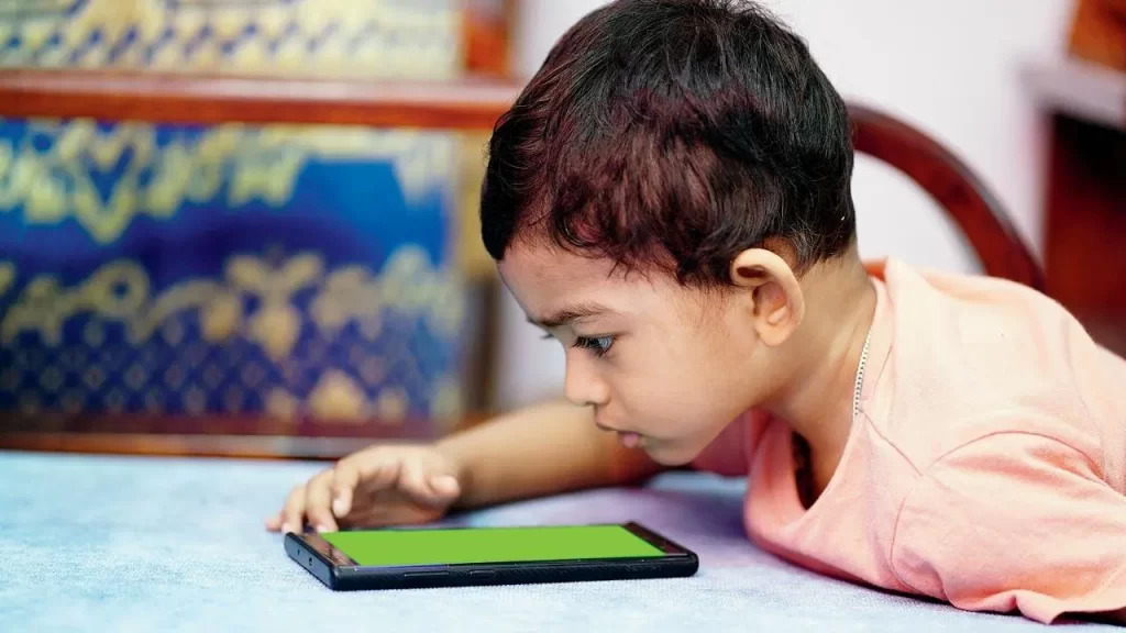 Emotional dependency on screens in children